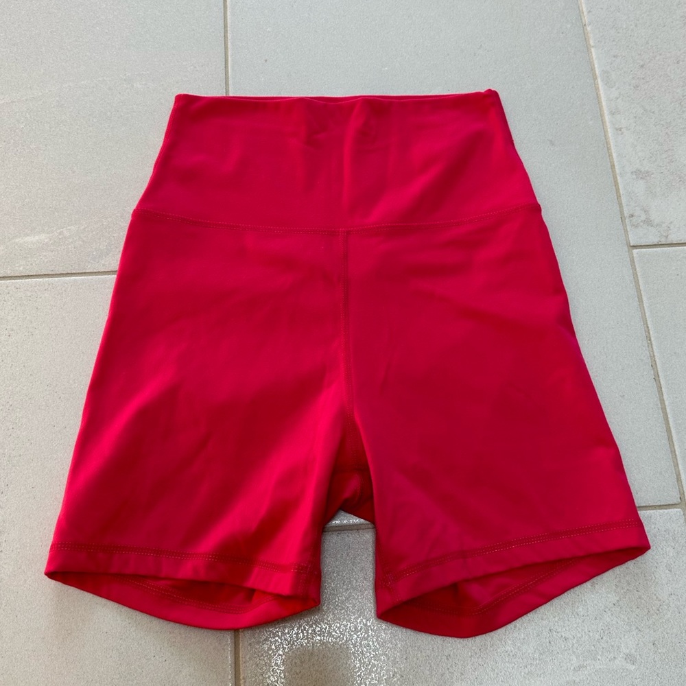 Bright Pink Bike Shorts
